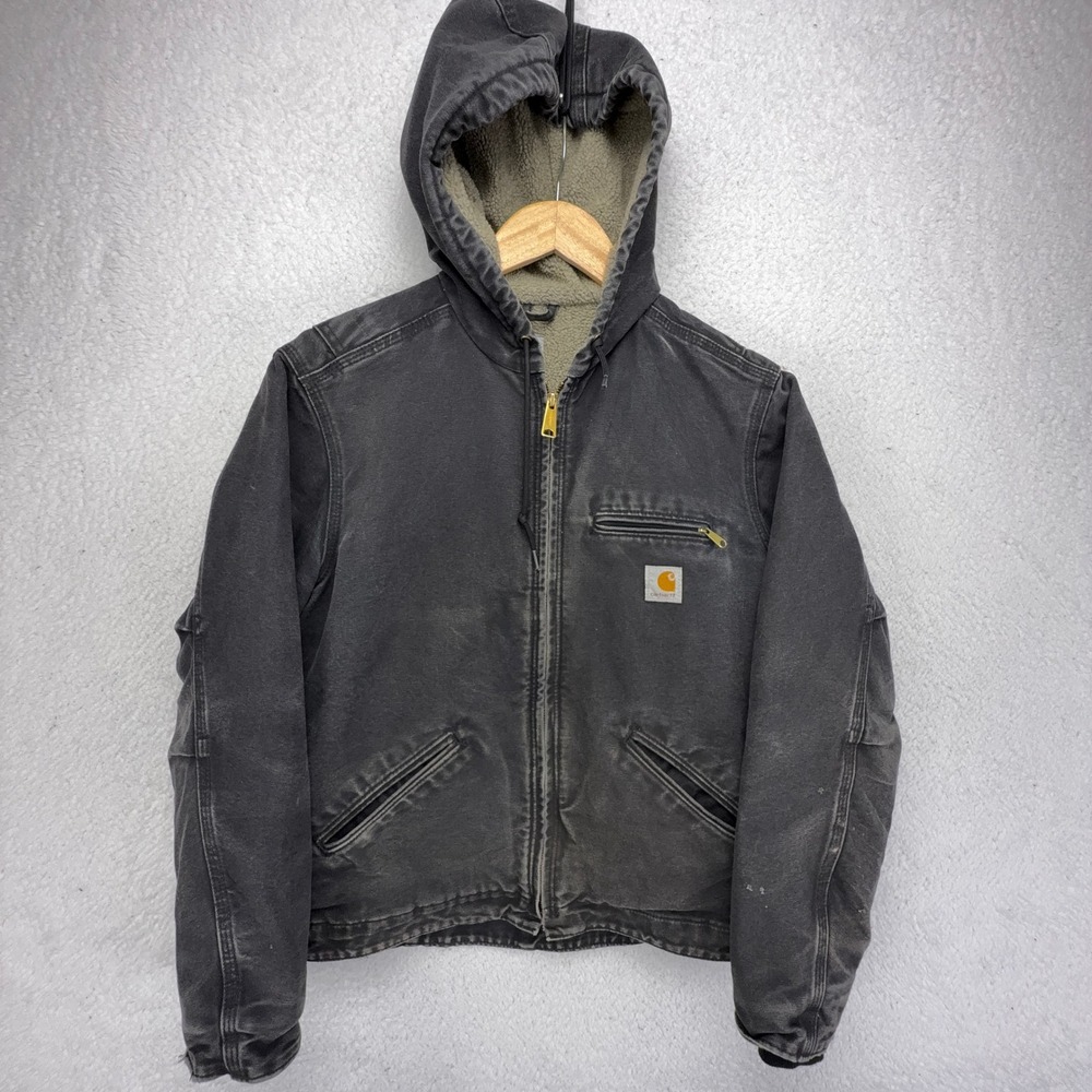 Carhartt Sierra Jacket Sherpa Lined Womens Small WJ141 BLK Black